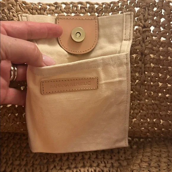 NWOT Banana Republic Woven Straw Tote with Tassel ☀️🏖️ - Picture 3 of 10